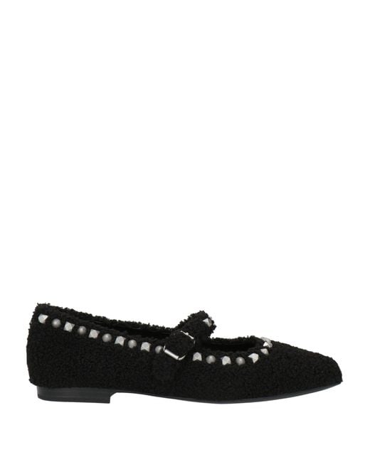Ash Black Ballet Flats