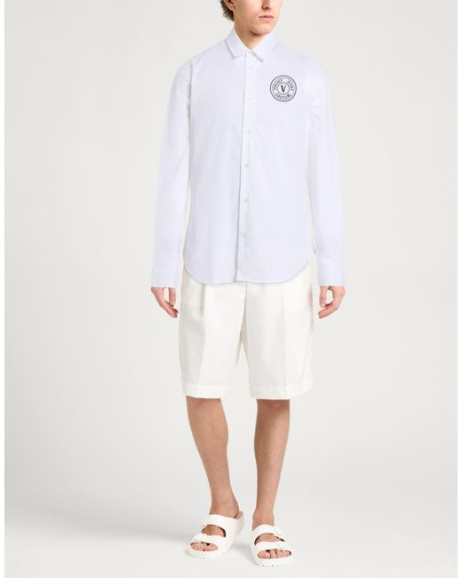 Versace Jeans Couture White Shirt Cotton for men