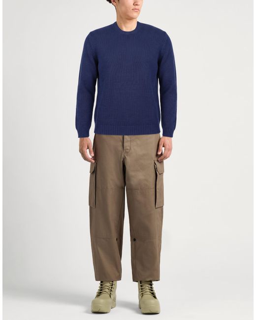 Etro Blue Sweater Cotton, Polyamide, Elastane for men