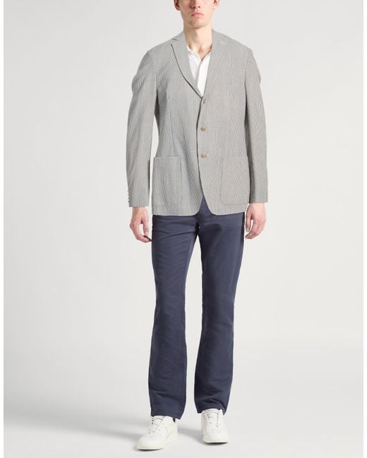 Eleventy Gray Blazers for men