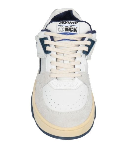 MSGM White Trainers for men