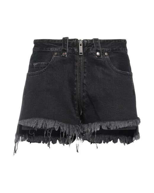 Unravel Project Black Denim Shorts