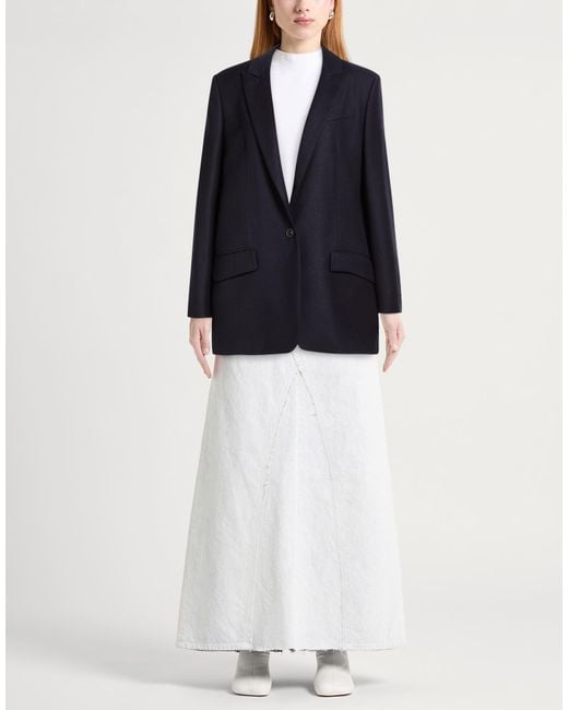 Dondup Blue Midnight Blazer Virgin Wool, Elastane