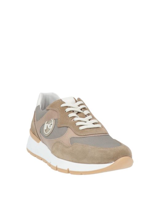 Nero Giardini White Sneakers Leather, Textile Fibers for men