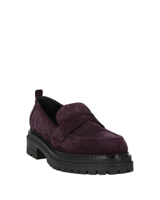 Sergio Rossi Purple Loafers
