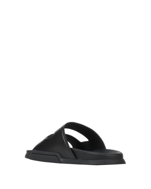 Giorgio Armani Black Sandals for men