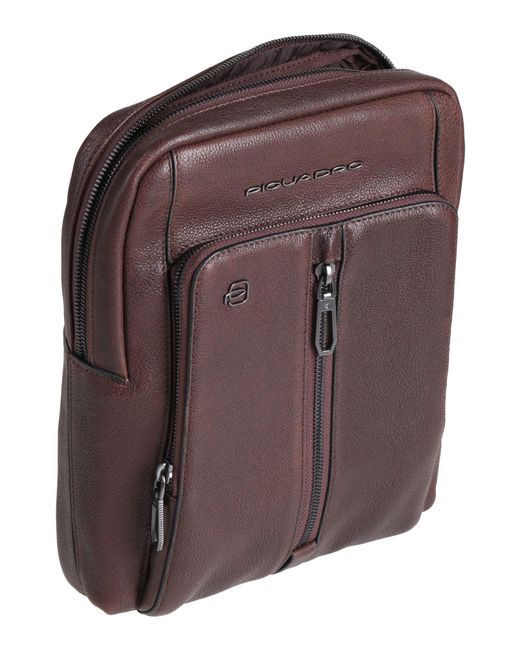 Piquadro Brown Cross-Body Bag Cow Leather, Eva (Ethylene for men