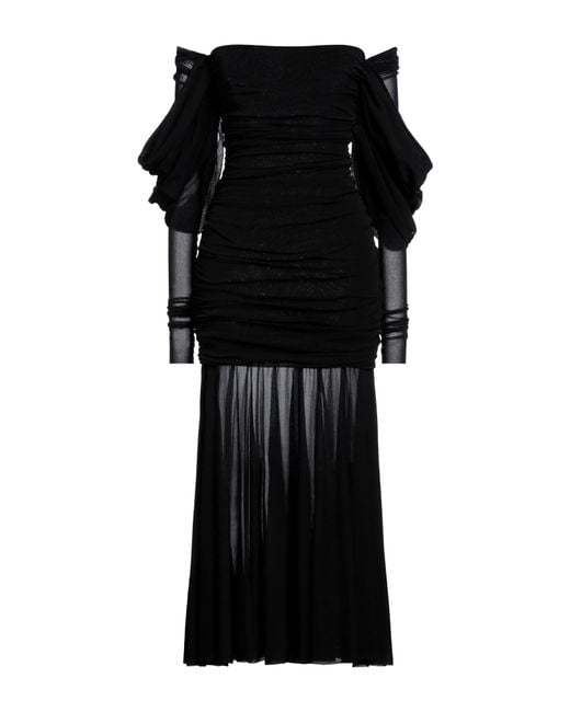 Philosophy Di Lorenzo Serafini Black Midi Dress