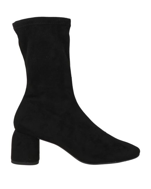 Angel Alarcon Black Ankle Boots Textile Fibers