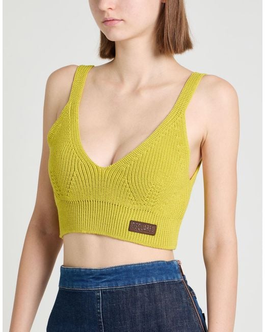 DSquared² Yellow Top Wool