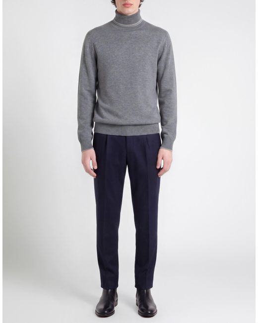 Alpha Studio Gray Turtleneck for men