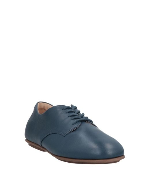 Fitflop Blue Lace-Up Shoes Soft Leather