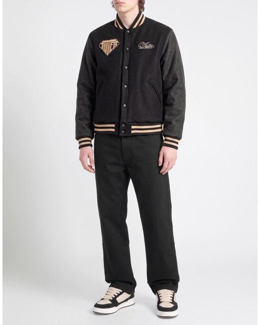 Iuter Black Jacket Wool, Polyamide for men
