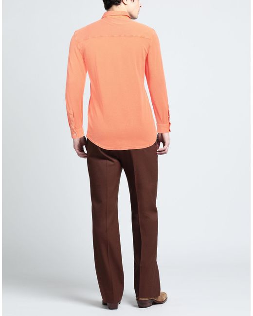 Fedeli Orange Shirt for men