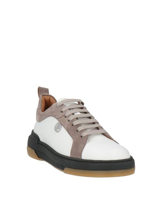 Cerruti 1881 White Sneakers Cow Leather