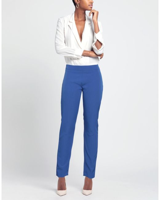 Siste's Blue Pants Polyester, Elastane