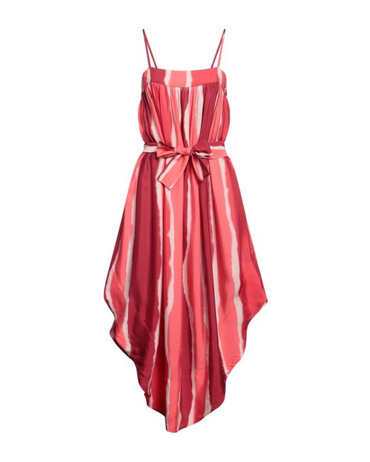 Armani Exchange Red Midi-Kleid