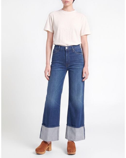 Mother Blue Jeans Cotton, Elastane