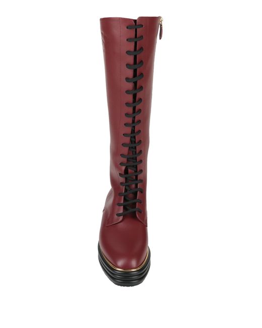 Bally Red Stiefel