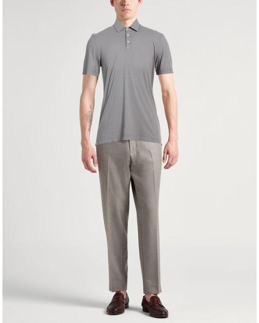 Fedeli Gray Polo Shirt for men