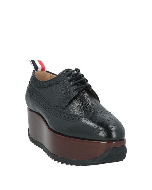 Thom Browne Black Schnürschuh
