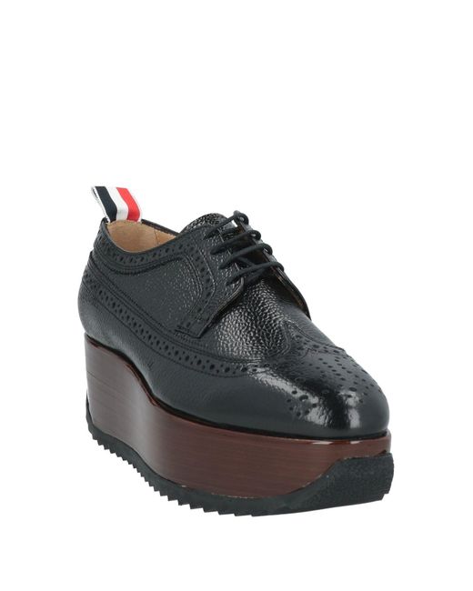 Thom Browne Black Schnürschuh