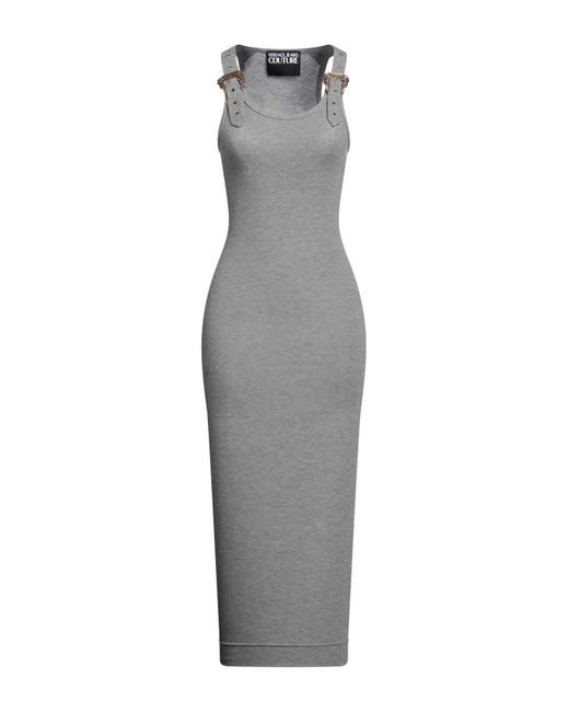 Versace Gray Midi-Kleid