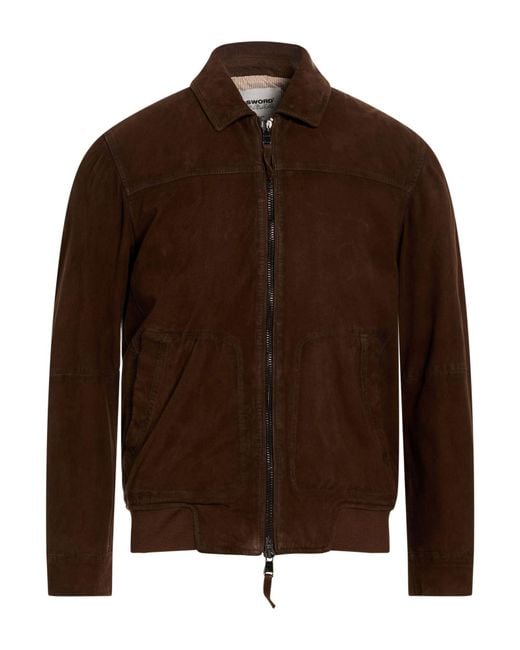 S.w.o.r.d 6.6.44 Brown Jacket Leather for men