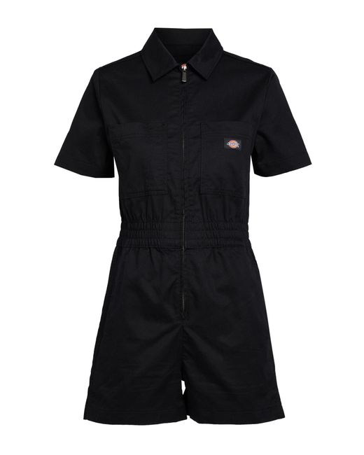 Dickies Black Playsuit Cotton