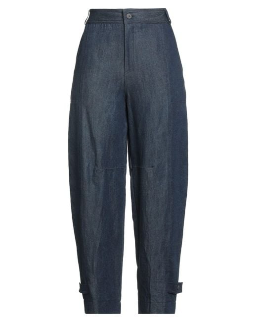 Caractere Blue Pants Lyocell