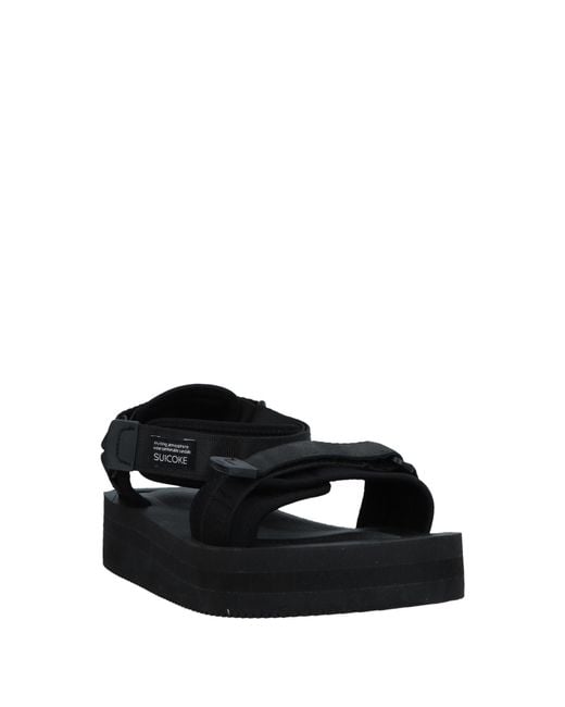 Suicoke Black Sandals for men