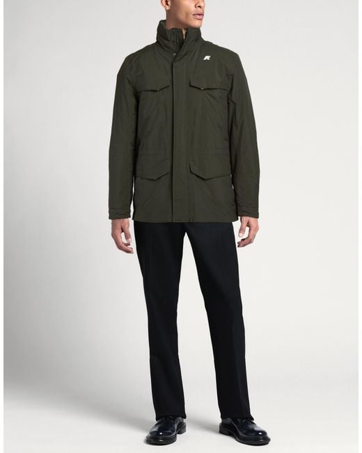 K-Way Green Jacket Recycled Polyamide for men