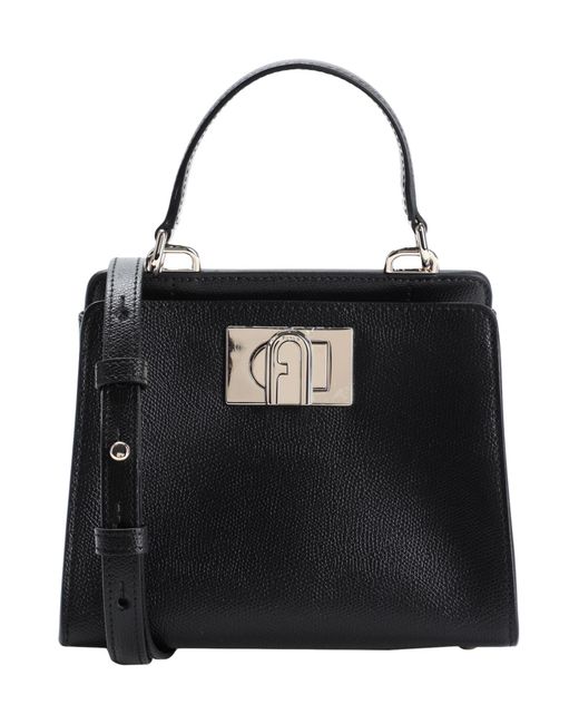 Furla Black 1927 Mini Top Handle 19 -- Handbag Soft Leather