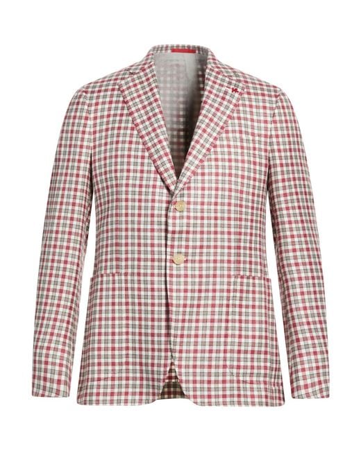 Isaia Pink Blazers for men