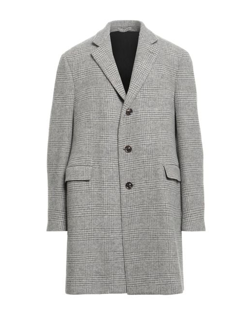 Lardini Gray Light Coat Wool, Cashmere for men