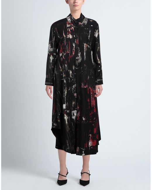 Y's Yohji Yamamoto Black Maxi Dress Rayon