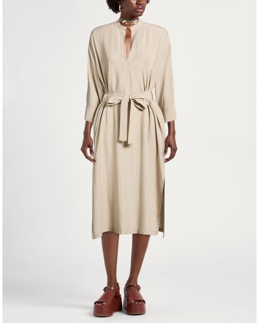 Kaos Natural Midi Dress Tencel, Linen