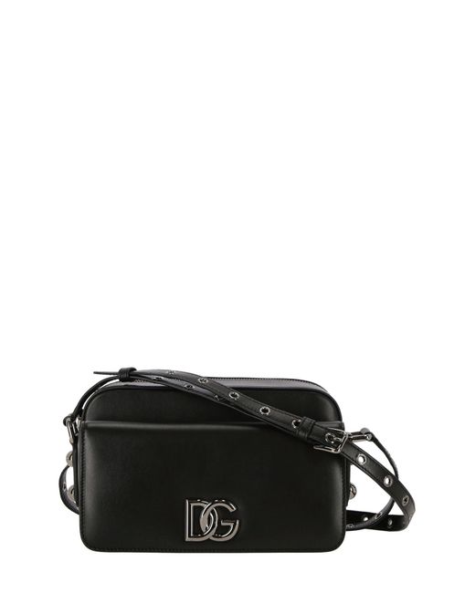 Bolso de asas largas Dolce & Gabbana de Cuero de color Negro para