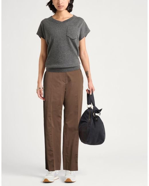 Patou Brown Pants Cotton
