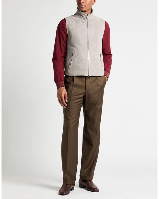 Moorer Gray Vests for men