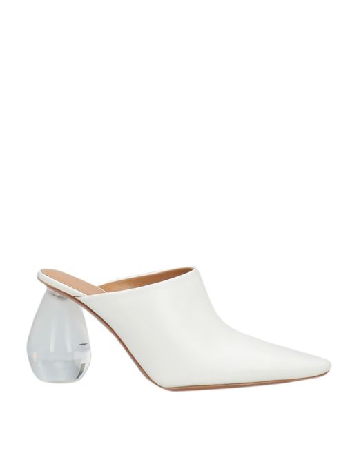 Loewe White Mules & Clogs