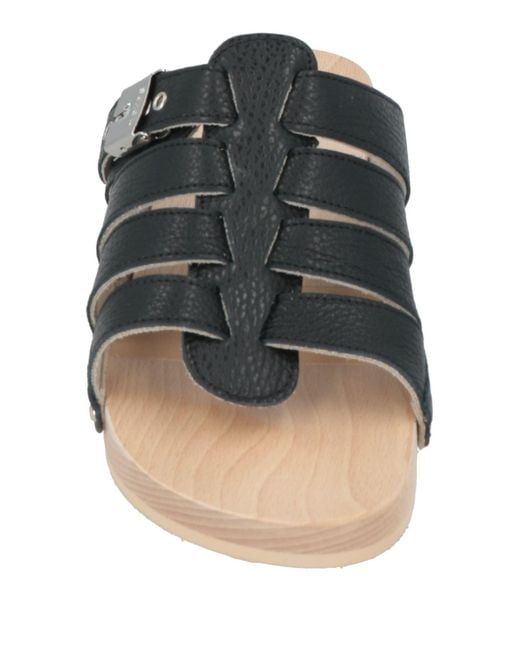Scholl Black Mules & Clogs Leather