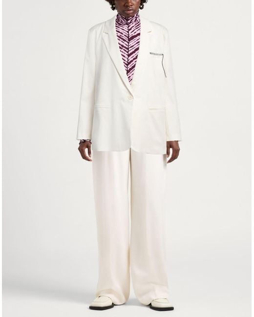 ViCOLO White Blazer Cotton, Elastane