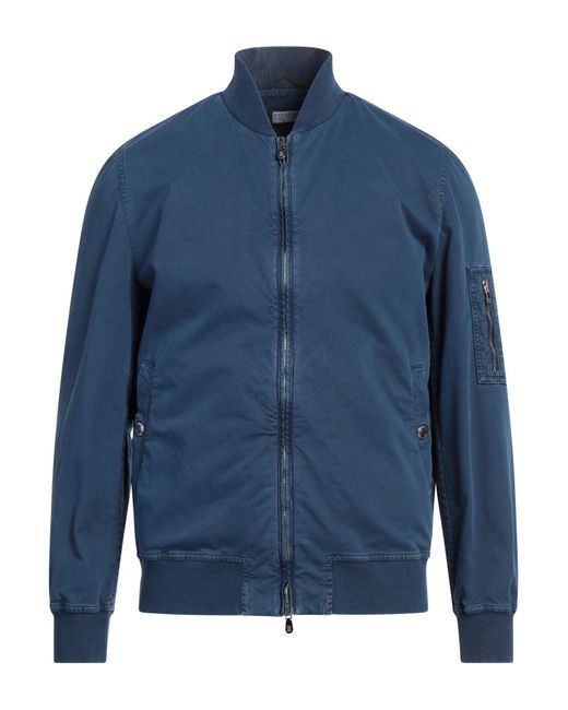 Brunello Cucinelli Blue Denim Outerwear for men