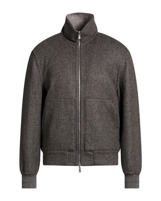 Brunello Cucinelli Gray Jacket Cashmere for men
