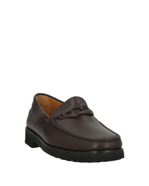 Testoni Gray Loafers Leather for men