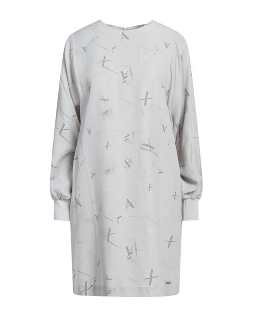 Armani Exchange Gray Mini Dress
