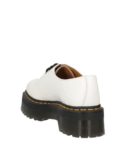 Zapatos de cordones Dr. Martens de color White