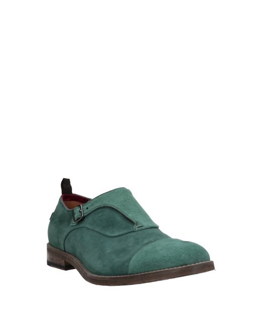 Barracuda Green Loafers Leather for men