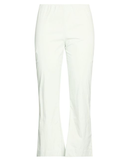 Liviana Conti White Pants Cotton, Polyamide, Elastane